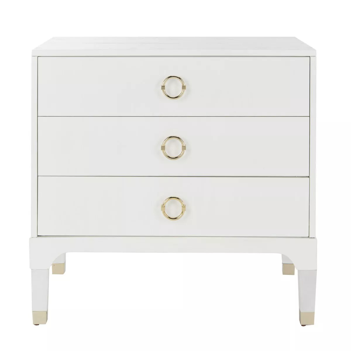 Lorna 3 Drawer Nightstand  - Safavieh | Target