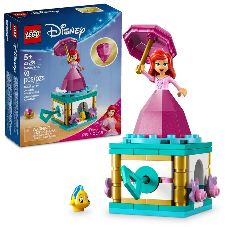 LEGO Disney Princess Twirling Ariel Toy - Building Toy for Kids, Girls and Boys, Ages 5+ - Little... | Walmart (US)