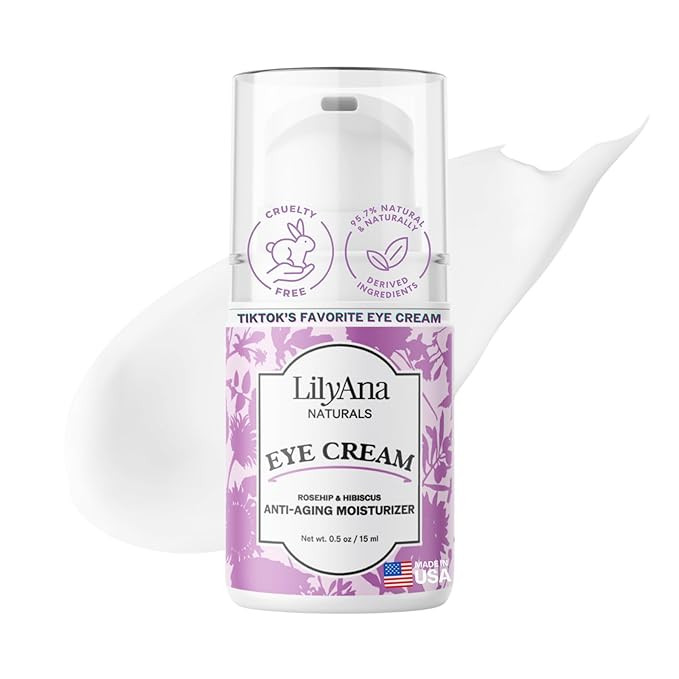 LilyAna Naturals Eye Cream - Eye Cream for Dark Circles and Puffiness, Under Eye Cream, Anti Agin... | Amazon (US)