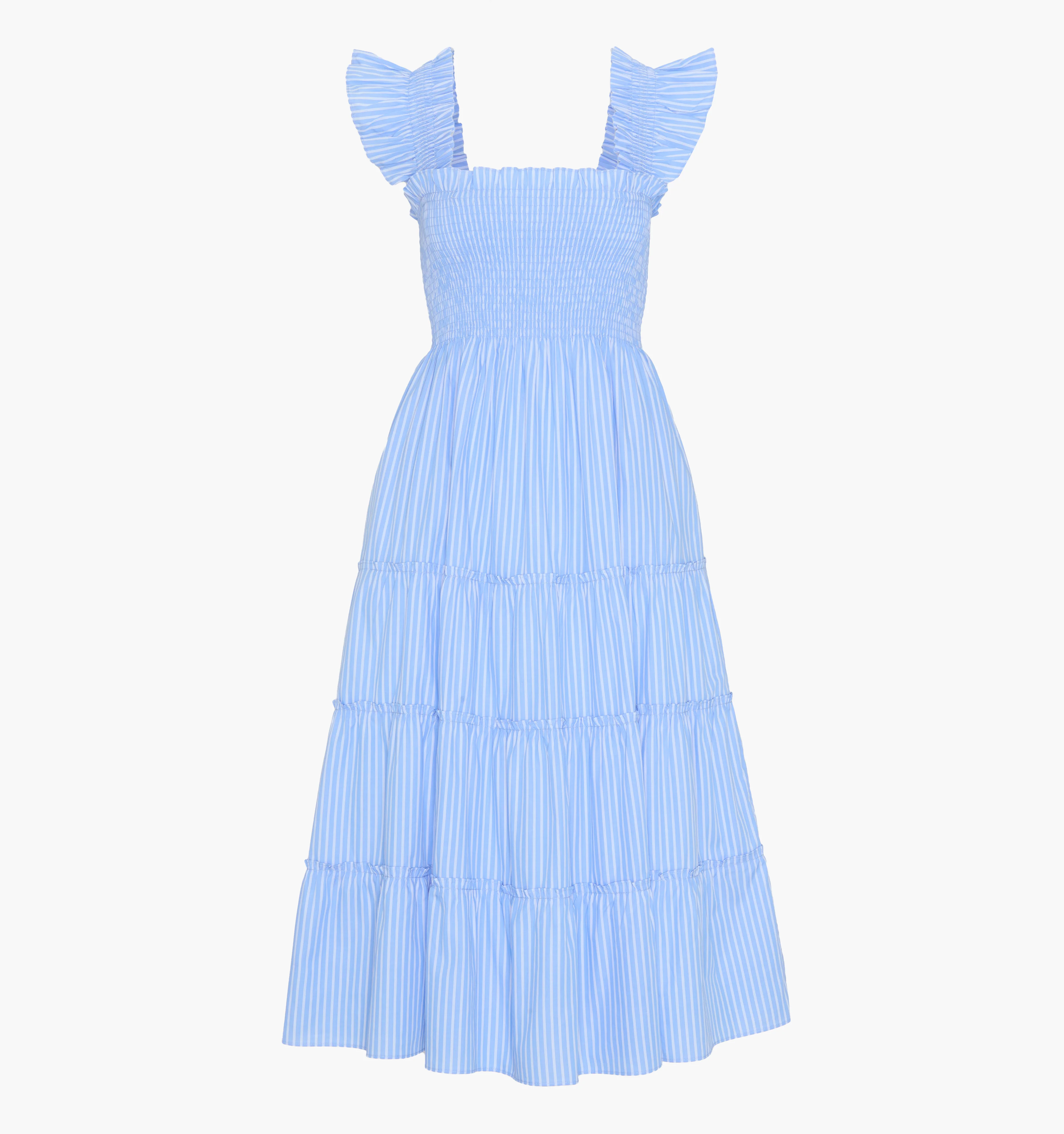 The Ellie Nap Dress - Blue Stripe Blue Stripe / XXXL | Hill House Home US