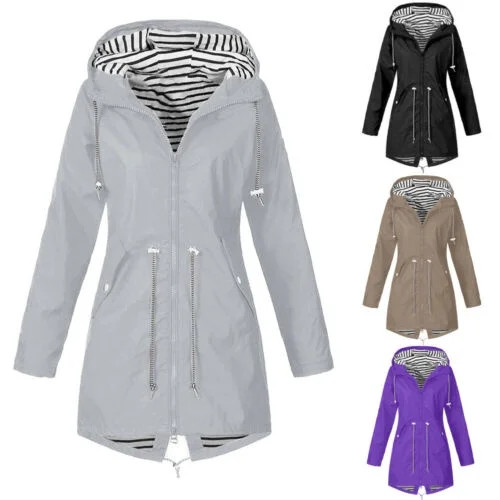 Women Winter Hooded Coat Windproof Parka Jacket Trench Outwear Warm Clothes - Walmart.com | Walmart (US)