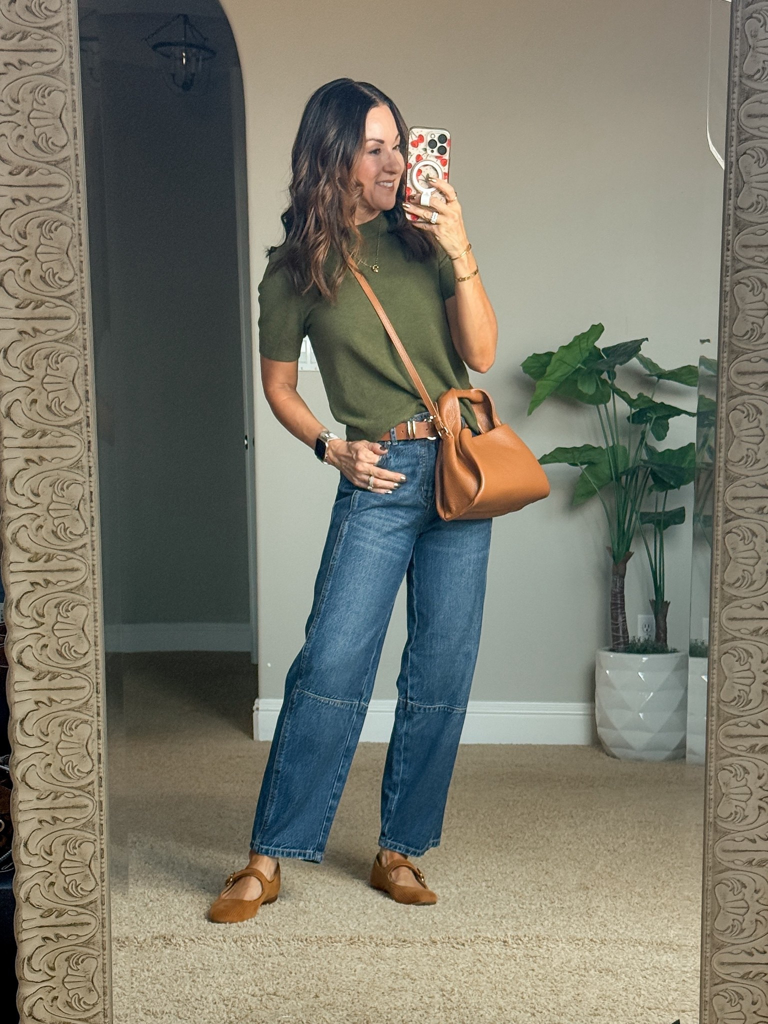 Every day fall outfit with the cutest barrel jeans that are lightweight and comfy. They come in petite regular and tall length. I’m wearing the size 24 petite. Sweater size extra small shoes. Go up a half size of in between sizes. For reference I’m 5’1” 109 LBS.

#LTKOver40 #LTKPetite #LTKFindsUnder50