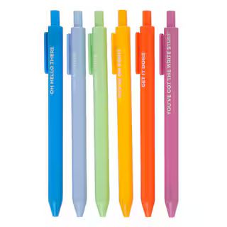 Rainbow 6 Piece Ball Point Pen Set by Celebrate It™ | Michaels | Michaels Stores