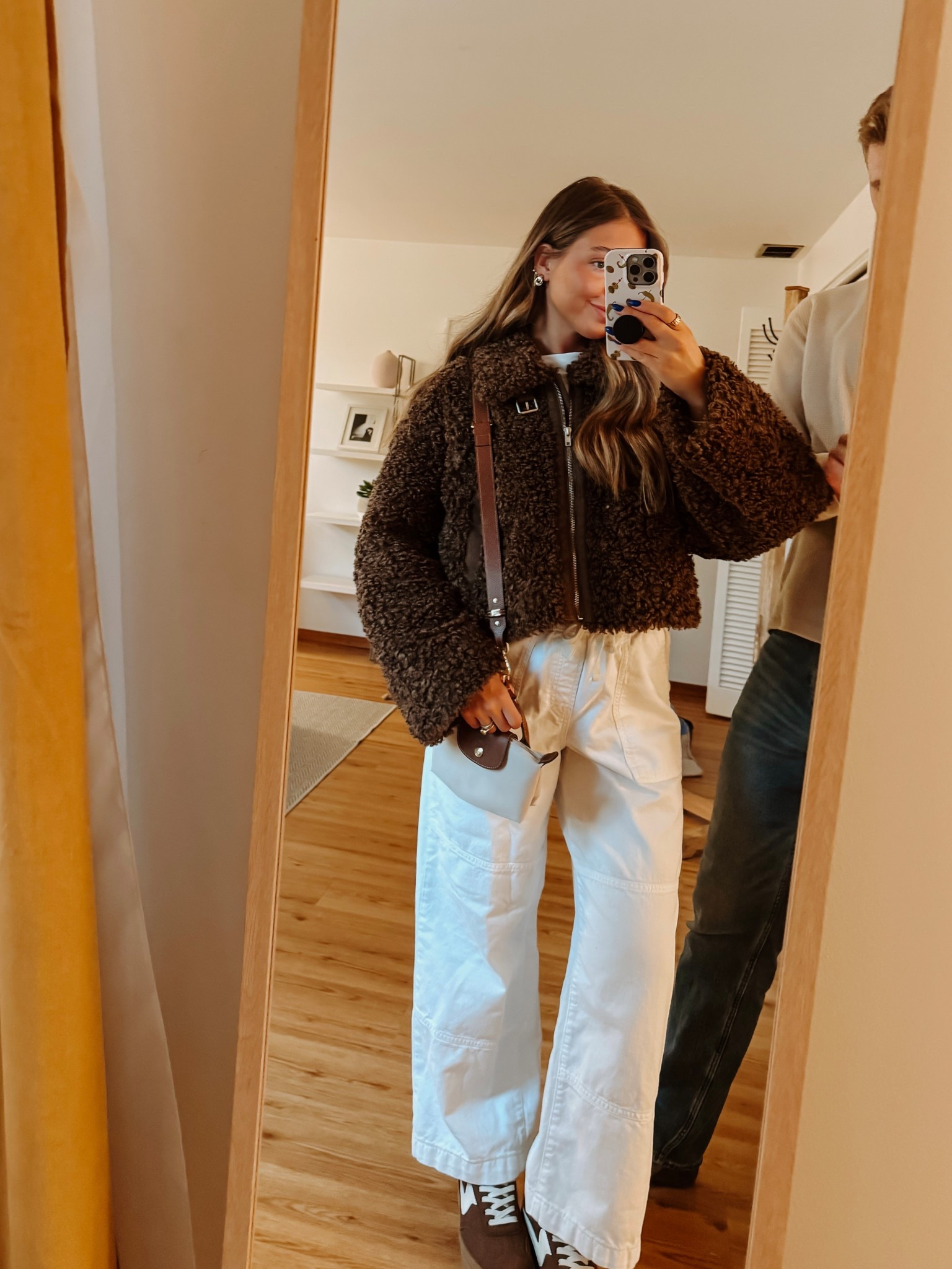 I can never link these pants and it makes me wanna cry!! They are the best. From GAP- High Rise Pull-On Wide-Leg Utility Jeans

Jacket is on major sale!! These shoes are also awesome for the price. Wearing a size 8 (went up a 1/2 size), very comfortable, and cute  

#LTKSaleAlert #LTKOver40