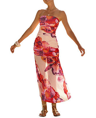 Women's Classy Floral Maxi Beach Dress | Macy's
