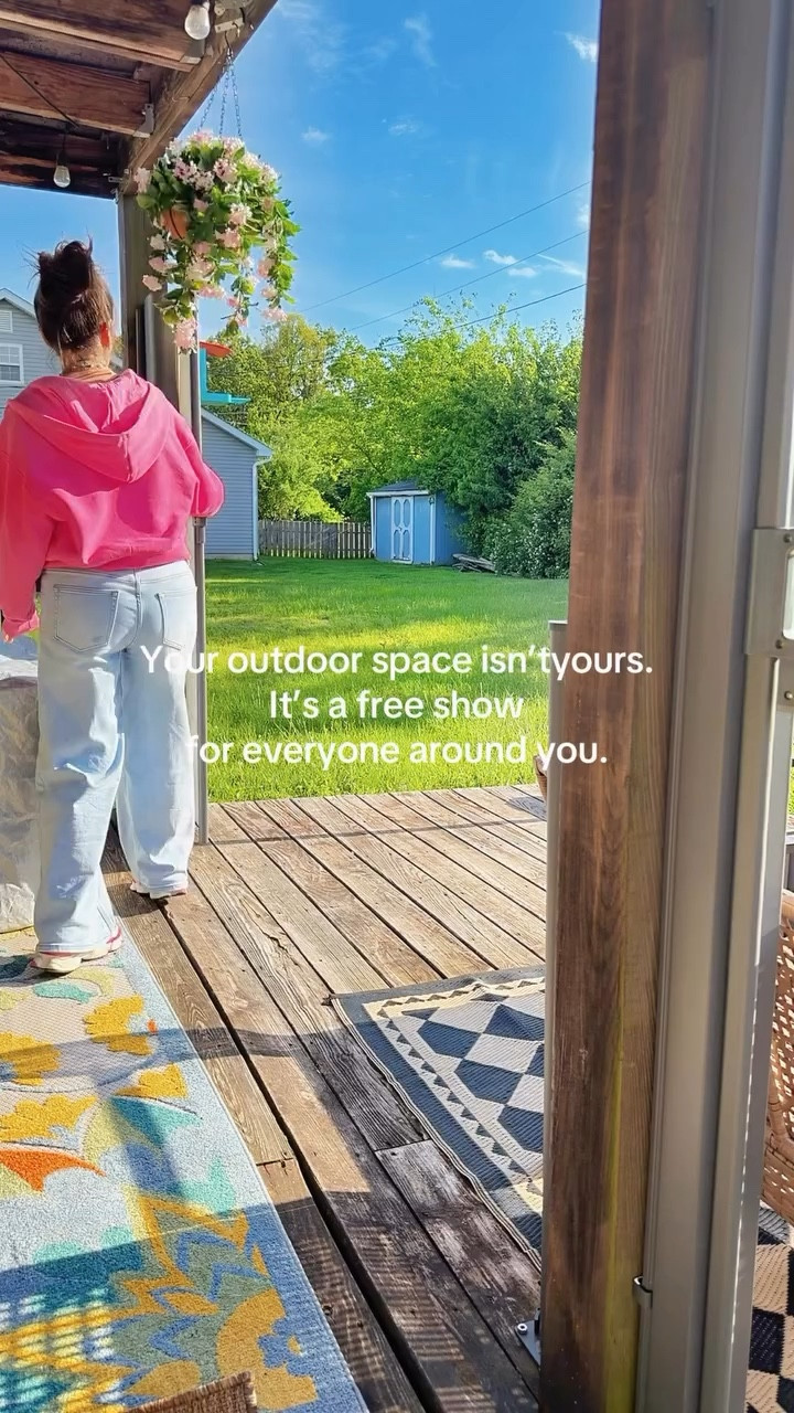 The second I pulled this across my deck, my nosy neighbors disappeared. 👀🚫
This Vevor retractable privacy screen is giving me everything — 19 feet of side coverage, UV protection, wind block, AND it mounts to concrete, brick, or wood in under an hour. My patio went from a fishbowl to my favorite room in the house.
The fabric retracts smooth every single time. No sagging. No struggling. Just pull and done. ✨
If you’ve been putting off your outdoor setup because you feel like you’re on display — this is your sign. Summer is not canceled, it’s just getting started. 
⬇️ Save this for your patio glow-up. #ad #outdoorprivacy #decklife #summervibes #backyardupgrade

#LTKSeasonal #LTKHome #LTKSaleAlert