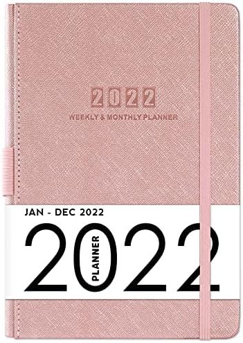 2022 Planner - 2022 Weekly/Monthly Planner, 5.75" x 8.25", January 2022 - December 2022, Saffiano... | Amazon (US)