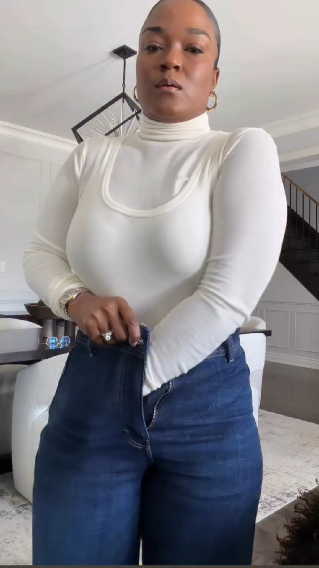 Basics? Yes. Boring? Never. 
The wardrobe staples did their job, but the coat is “The Outfit.” Brunch is served

Brunch outfit ideas, winter style trends, wardrobe staples, elevated basics, white button down, straight leg denim, brown boots outfit, shag coat, faux fur jacket, getting ready with me, GRWM reel, outfit transitions, minimalist style, neutral aesthetic, chic winter outfits, weekend style, girls brunch, capsule wardrobe, denim styling, brown aesthetic, winter fashion 2026, street style, effortless chic, luxury basics, layering outfits

#BrunchOOTD #WardrobeStaples #WinterChic