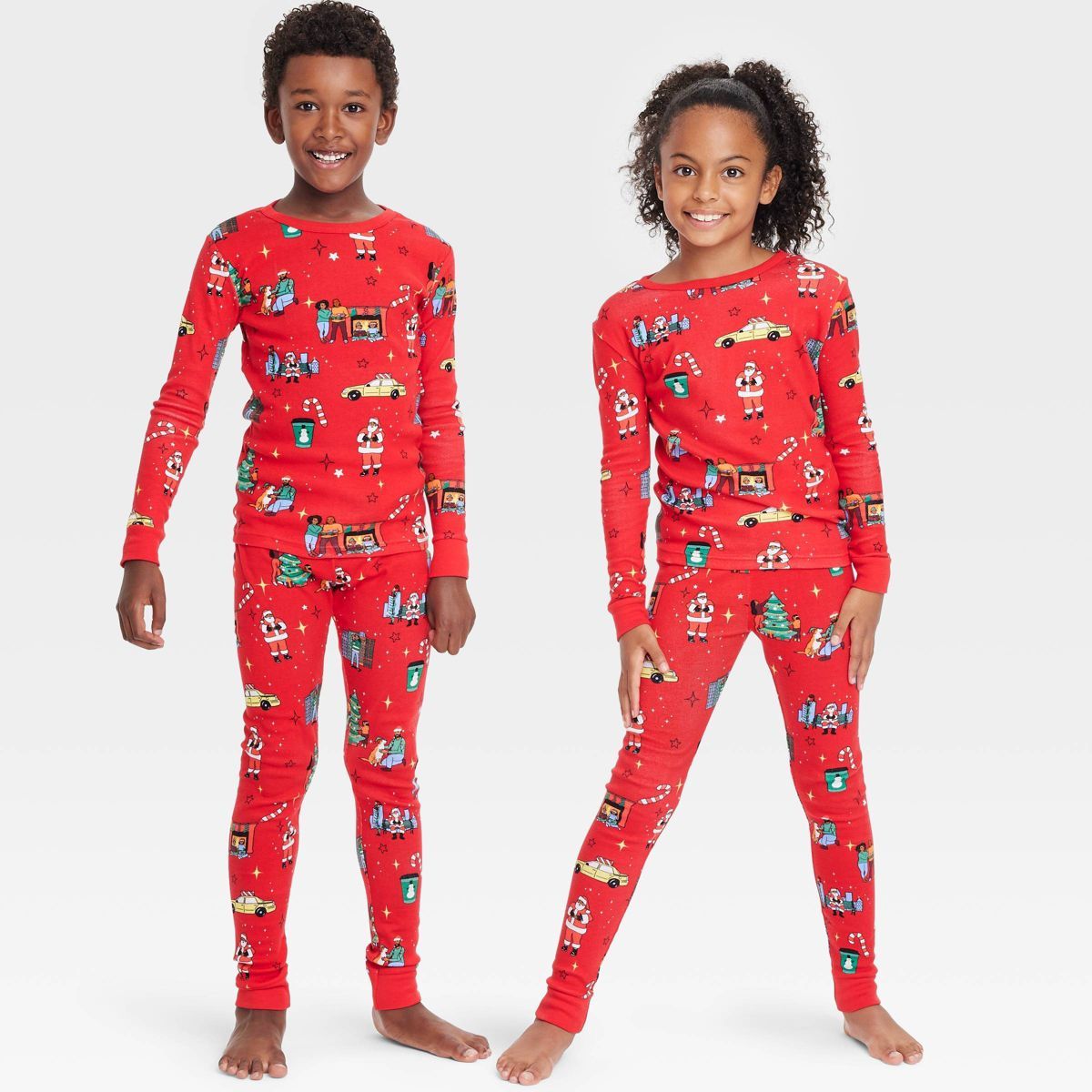 Kids' Holiday City Matching Family Pajama Set - Wondershop™ with Frances Marina Smith Red | Target