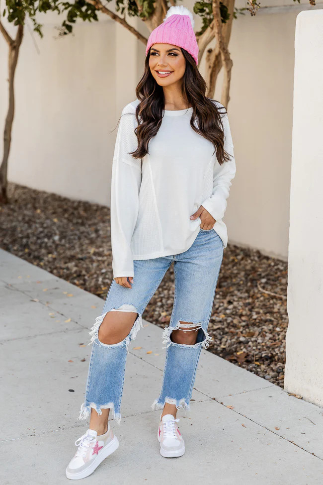 Mountainside Adventures Pink Beanie | Pink Lily