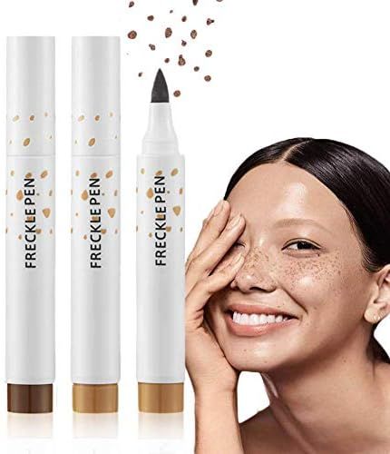 Natural Freckle Pen, Faux Freckles Makeup Pen,2Pcs for Different Color, Light Brown & Dark Brown,... | Amazon (US)