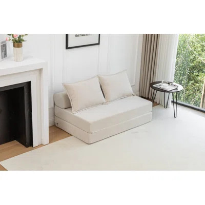 Foldable Sofa Bed, Sleeper Lounge Chair With Pillow, Floor Couch With Backrest, Modern Sofa | Wayfair North America