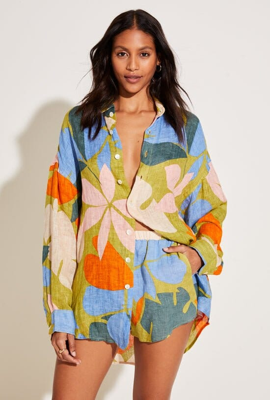 Tallows Linen Short - EcoLinen Matisse | Vitamin A Swim