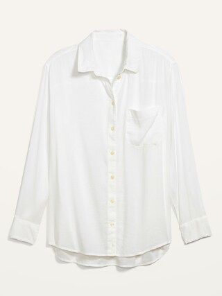 Oversized Boyfriend Shirt for Women | Old Navy (US)