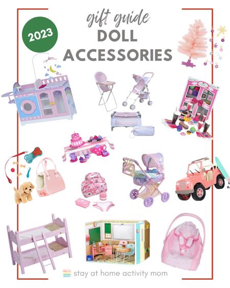 Variety of doll accessories perfect for baby dolls or American Girl/Our Generation Dolls! 

#LTKHoliday #LTKkids #LTKGiftGuide