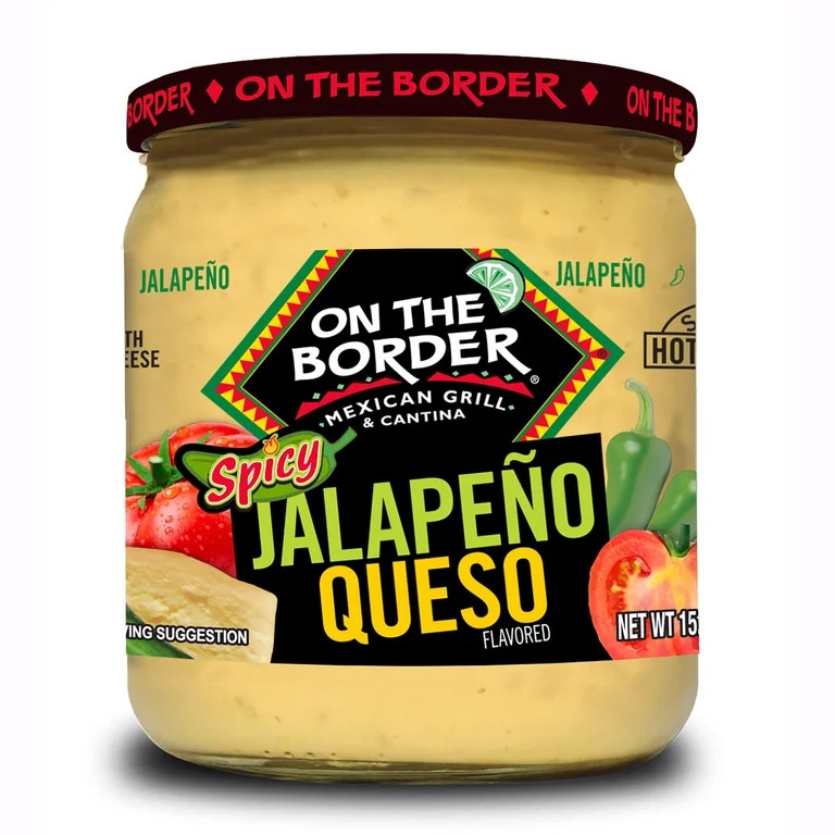 On The Border Spicy Jalapeno Queso, 15.25 oz Jar | Walmart (US)