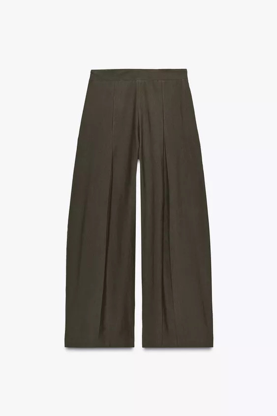 ZW COLLECTION FRONT PLEAT PANTS | Zara US