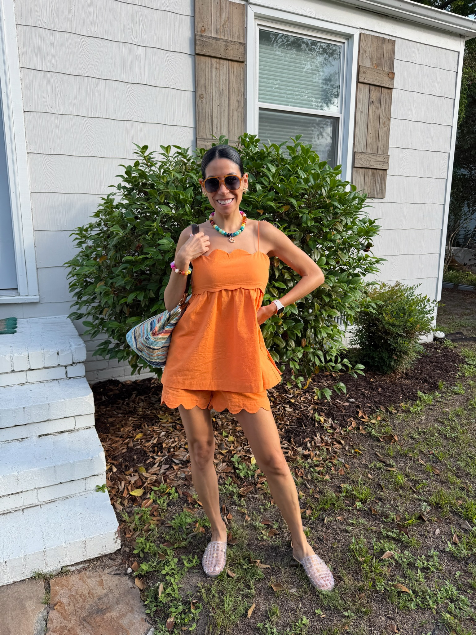 This scalloped matching set is a new favorite🧡

Everything's linked!!



Summer outfits, matching set, scalloped detail, woven bag, mesh shoes, beaded necklace, bracelet, amazon fashion, seasonal, carla.bushey 

 #LTKootd #LTKSeasonal #LTKTravel