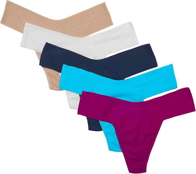 hanky panky Women's Breathesoft Natural Rise Thong 5 Pack | Amazon (US)