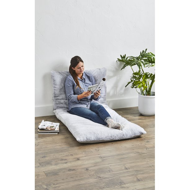Better Homes & Gardens Pillow Lounger, Gray - Walmart.com | Walmart (US)
