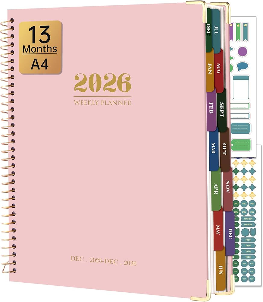 Yoment 2026 Planner Weekly and Monthly 8.5"x11" Large Hardcover Planner from Dec 2025 - Dec 2026 ... | Amazon (US)