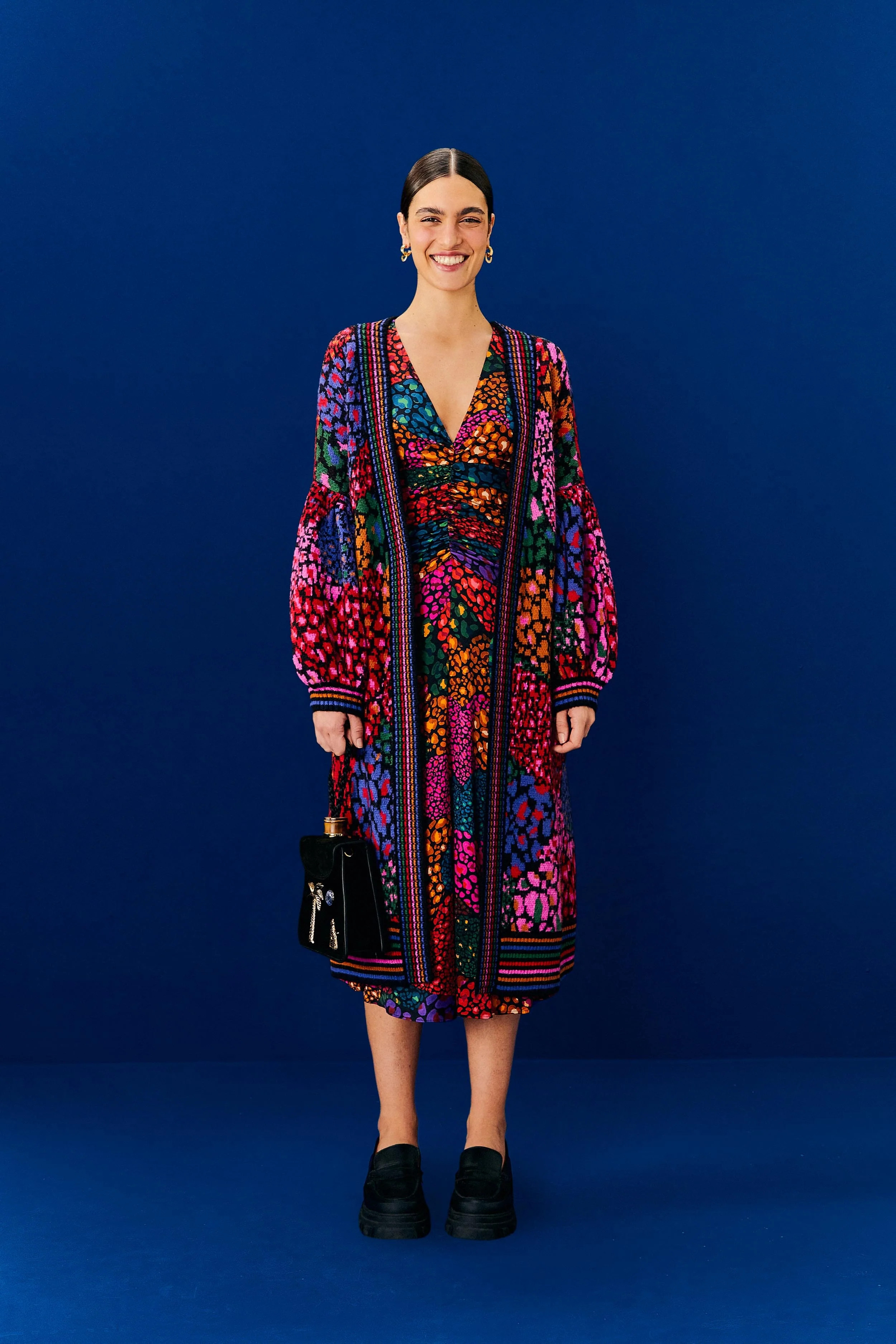 Rainbow Hearts Cardigan | FarmRio (US)