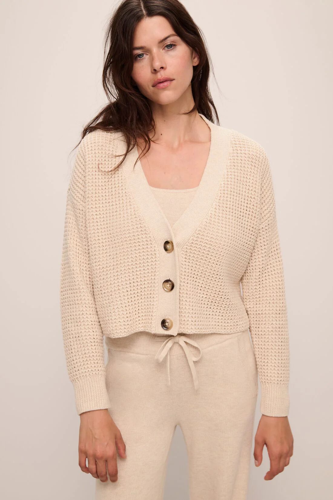 Recycled Sweater Cropped Cardigan | Eberjey