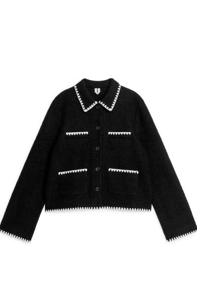 Contrast Stitch Jacket | H&M (UK, MY, IN, SG, PH, TW, HK)