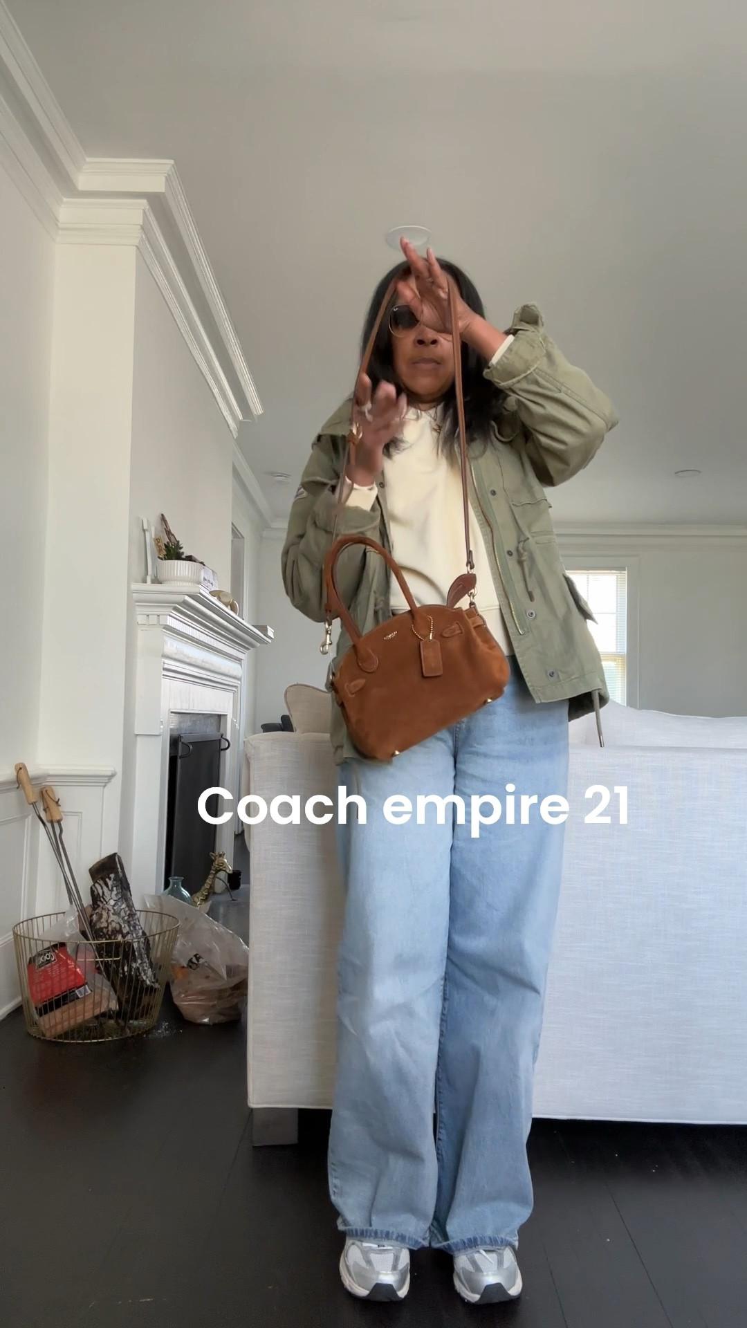 Spring outfit spring coach bag loading empire carryall 21 suede bag spring is here coach is here denim jeans polo jacket sweatshirt casual spring outfit #coach #style #fashion #luxury #spring #nyc #bag #lifestyle #ootd #ralphlauren #polo #davidyurman 

#LTKOver40 #LTKootd #LTKgrwm