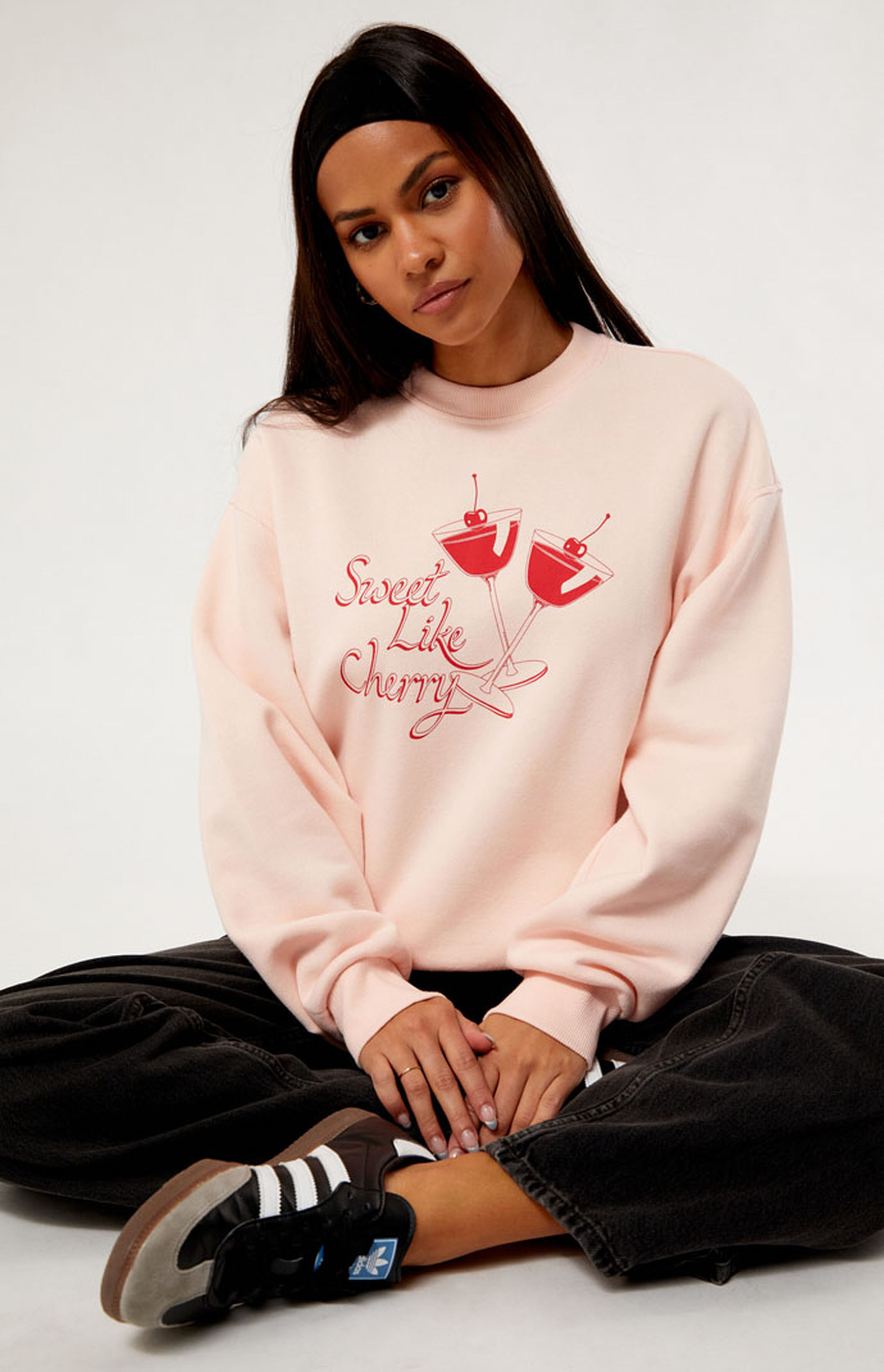 PacSun Cherry Cocktail Crew Neck Sweatshirt | PacSun