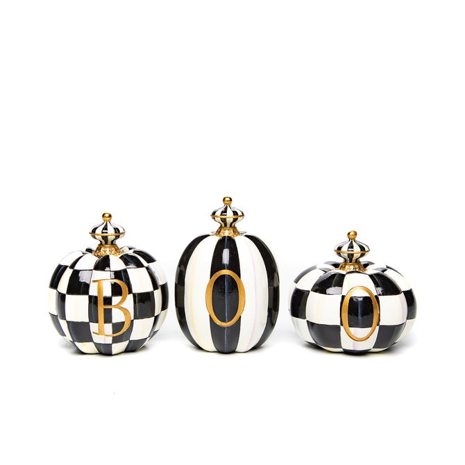 BOO Pumpkins, Set of 3 | MacKenzie-Childs