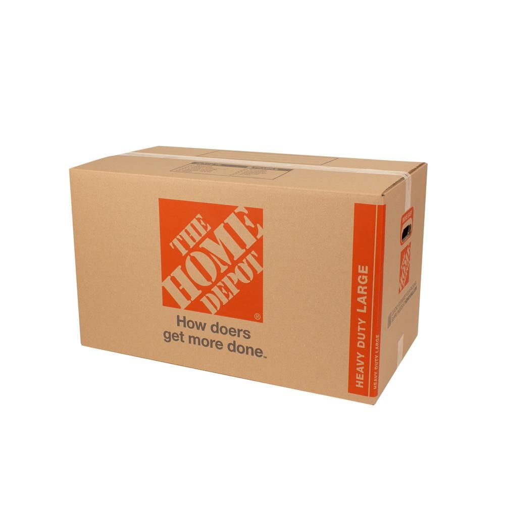 The Home Depot Heavy Duty Large Moving Box (28 in. L x 15 in. W x 16 in. D) (10-Pack) | The Home Depot