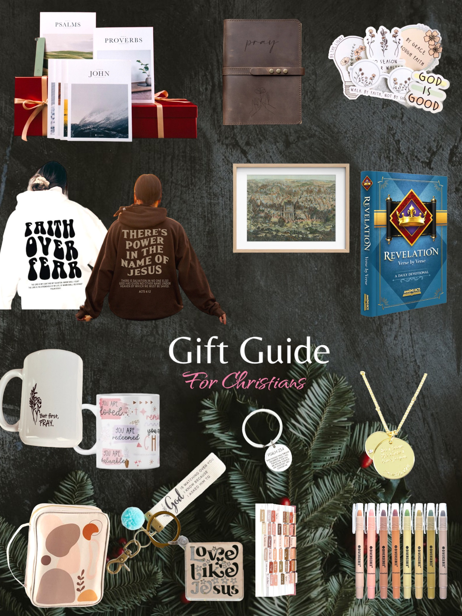 Faith inspired Gift Guide for Christians this Christmas. 🤍 #giftsforchristians #faith #christmasgifts #winter #seasonal #christangifts #hoodies #mugs #jewlery #giftsforher #giftsforhim #giftguide #christmaspresents

#LTKGiftGuide #LTKhome #LTKHoliday