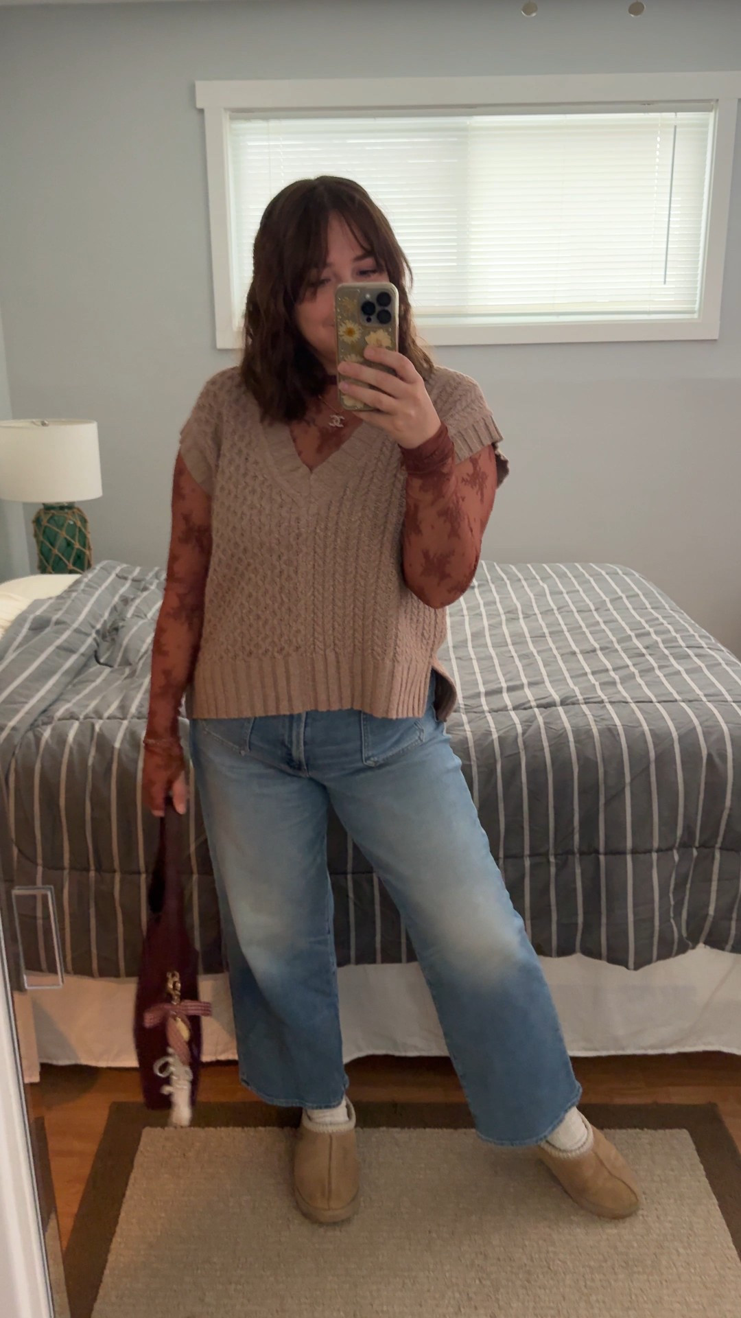 Fall outfit idea!

Some of these pieces are old so I can’t list sizing details. But I listed size details for the current ones still online

Wide leg jeans: true to size. I’m wearing a 32

Lace top: true to size

#ltkmidsize #ltkseasonal #ltksalealert

#LTKFindsUnder100 #LTKFindsUnder50