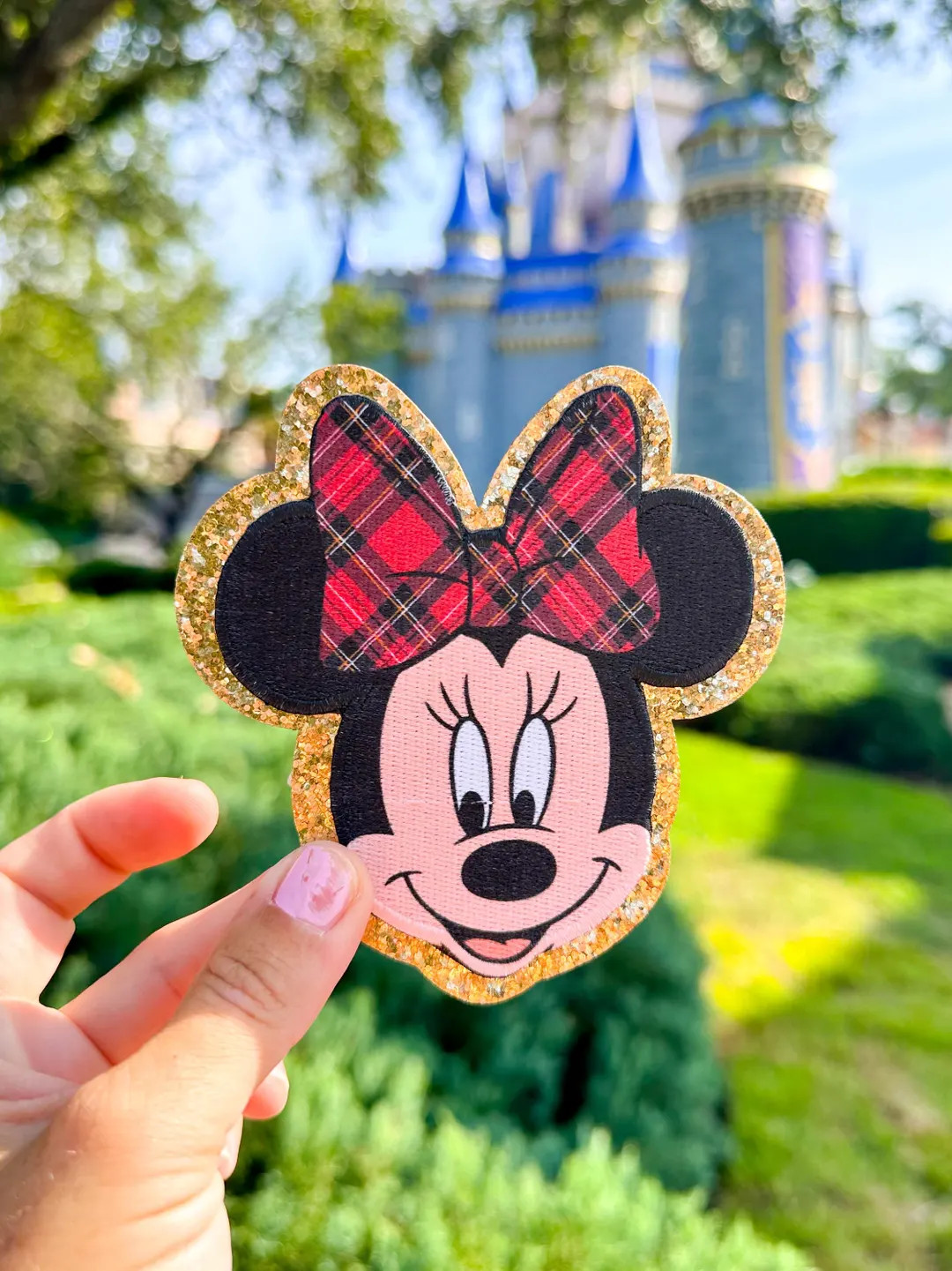 Plaid Christmas Minnie Patch- Disney Christmas Patch- Very Merry Christmas Party. Disney Patch. D... | Etsy (US)