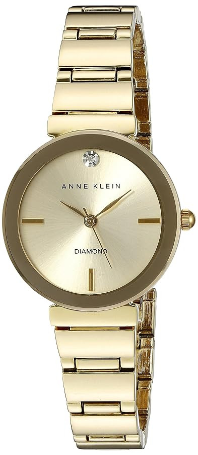 Anne Klein Women's Genuine Diamond Dial Bracelet Watch | Amazon (US)