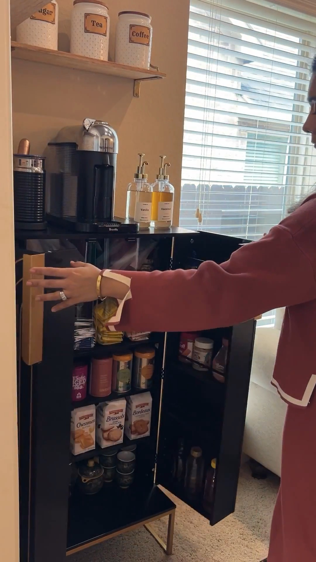 This is a little piece of luxury in our home that we can’t live without! Our coffee and tea station is equipped with everything we’d need, even tea cookies 🍪. Luxuries don’t have to break the bank, most of this is all affordable and on Amazon. ☕️ 

#LTKHome #LTKdayinmylife #LTKgrwm