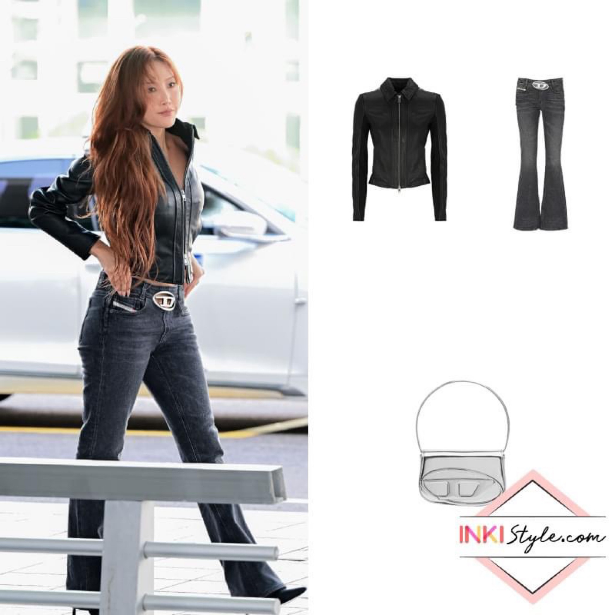 #MAMAMOO's #Hwasa embodied a glamorous biker in her recent airport look. 
.
.
.

#mamamoostyle #hwasastyle #mamamoofashion #hwasafashion #마마무 #화사 #마마무패션 #화사패션 #diesel #inkistyle #inkistyle_mamamoo #inkistyle_hwasa #inkistyle_diesel