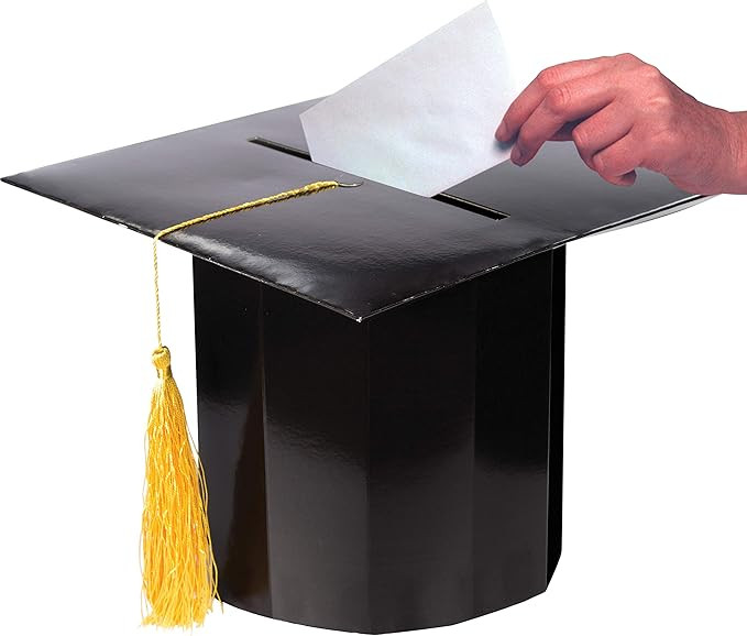 Creative Converting Graduation Cap Shaped Card Box | Amazon (US)