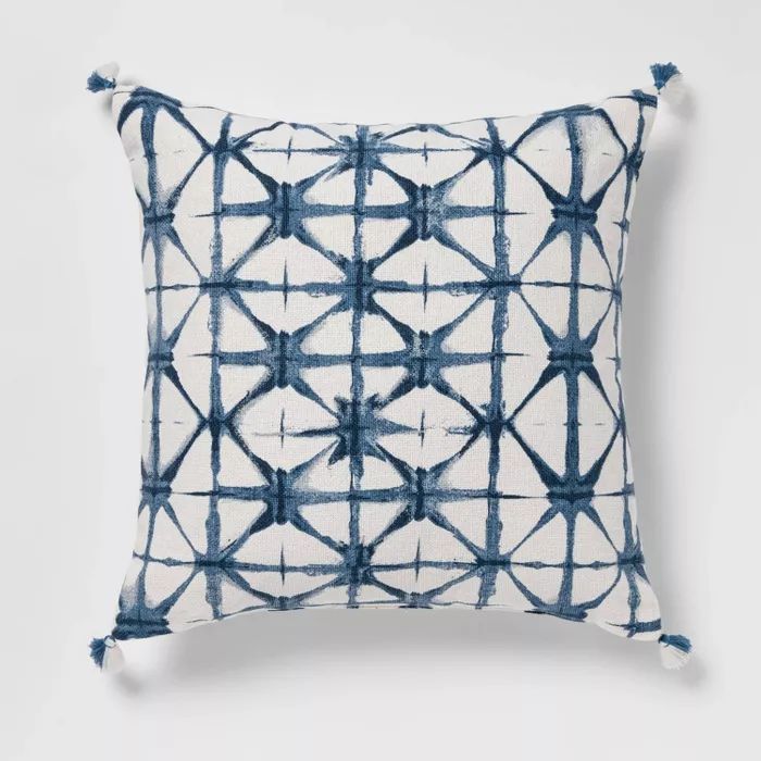 Shibori Printed Square Throw Pillow - Opalhouse™ | Target