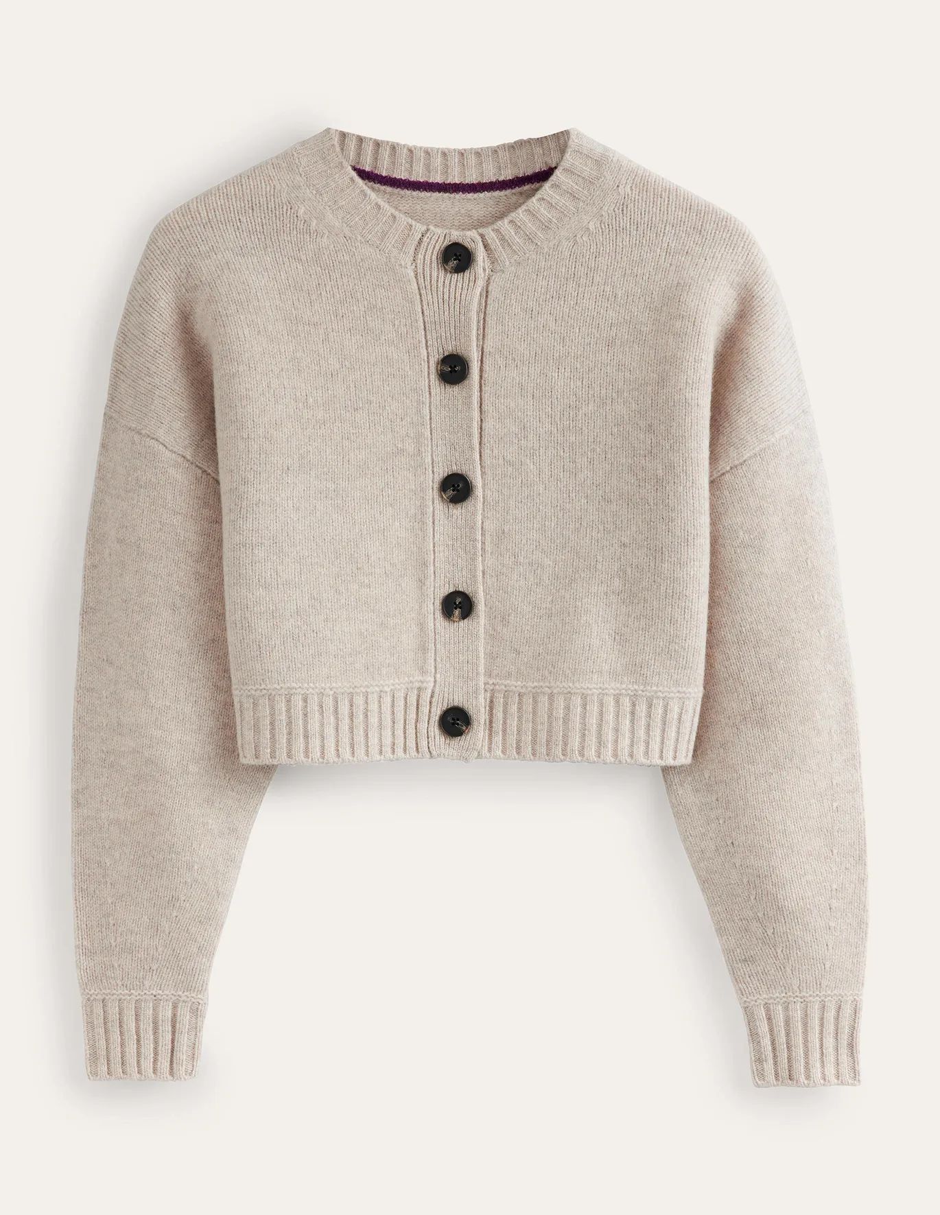 Brushed Wool Cropped Cardigan | Boden (UK & IE)