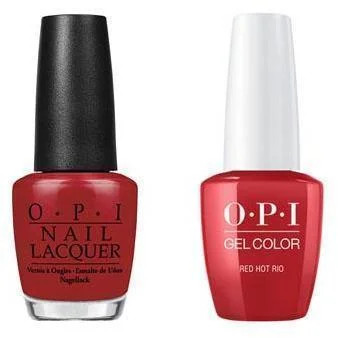OPI - Gel & Lacquer Combo - Red Hot Rio | Walmart (US)