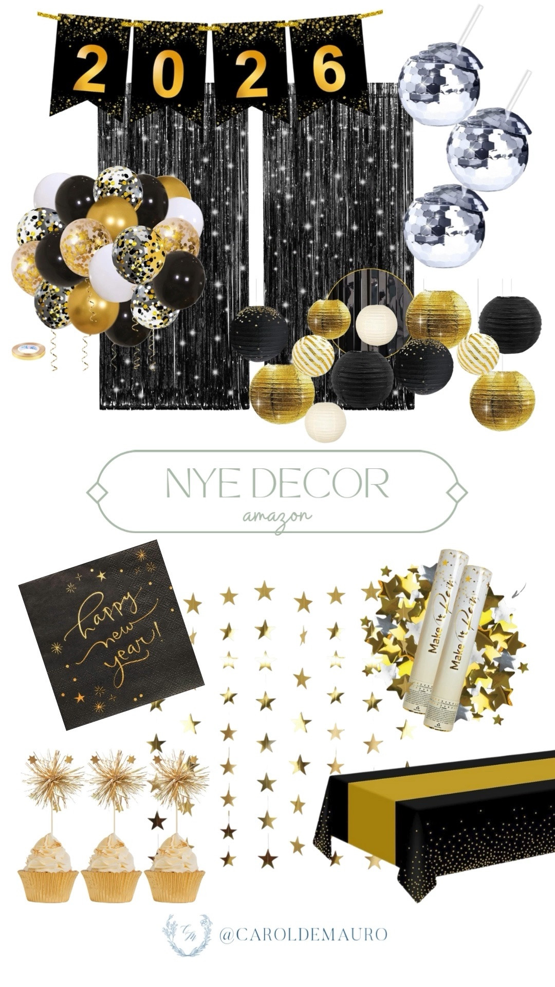 Hosting NYE this year? Keep it chill and chic with these Amazon finds. From black fringe backdrops to the perfect party poppers, getting ready for the countdown has never been easier.

amazon home, new years eve decor, hostess life, NYE 2026, affordable decor, party prep, entertaining at home, sparkle and shine

#LTKHome #LTKSeasonal #LTKHoliday
