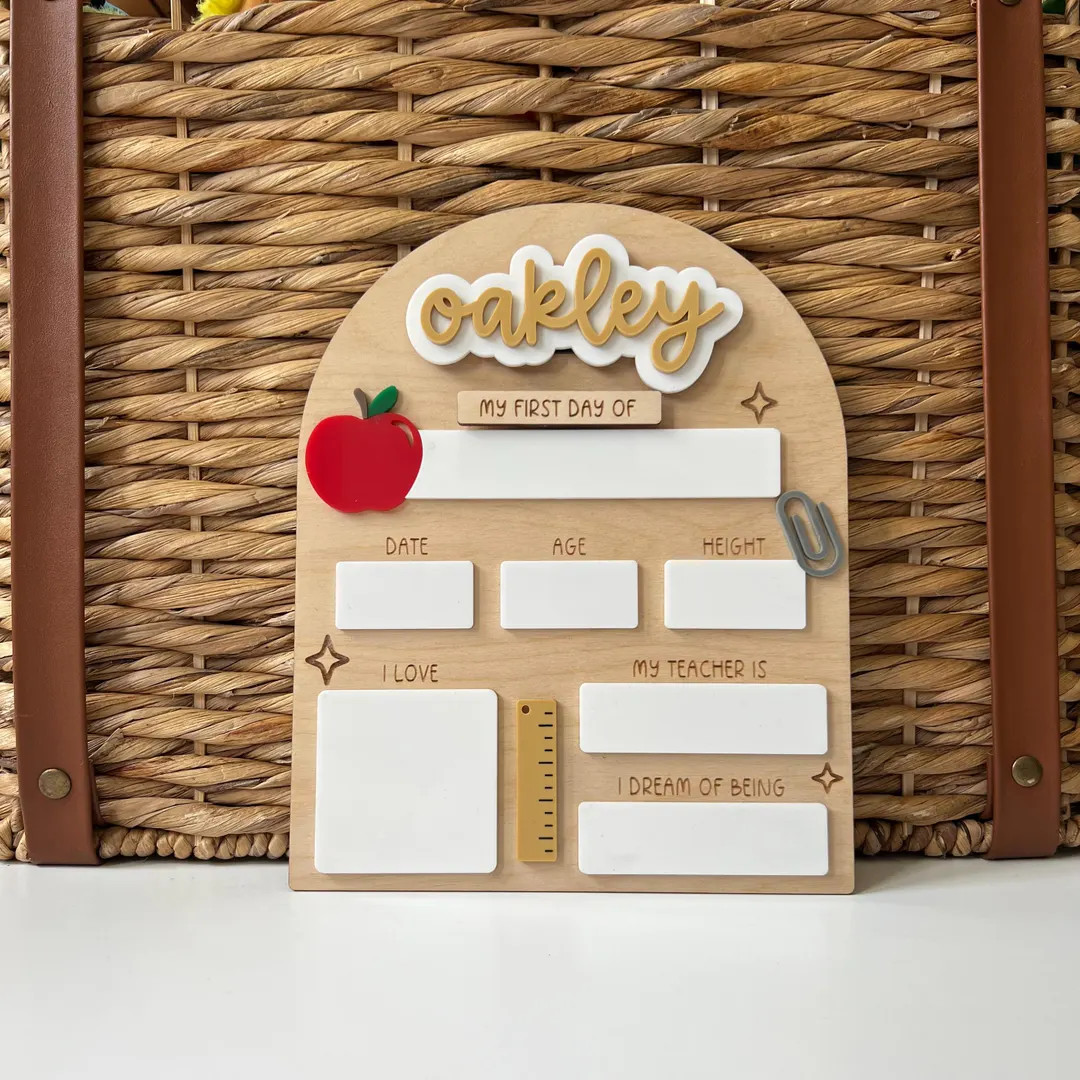 First Day of School Sign | Changeable Back to School Sign | Personalized Dry Erase 1st Day of Sch... | Etsy (US)