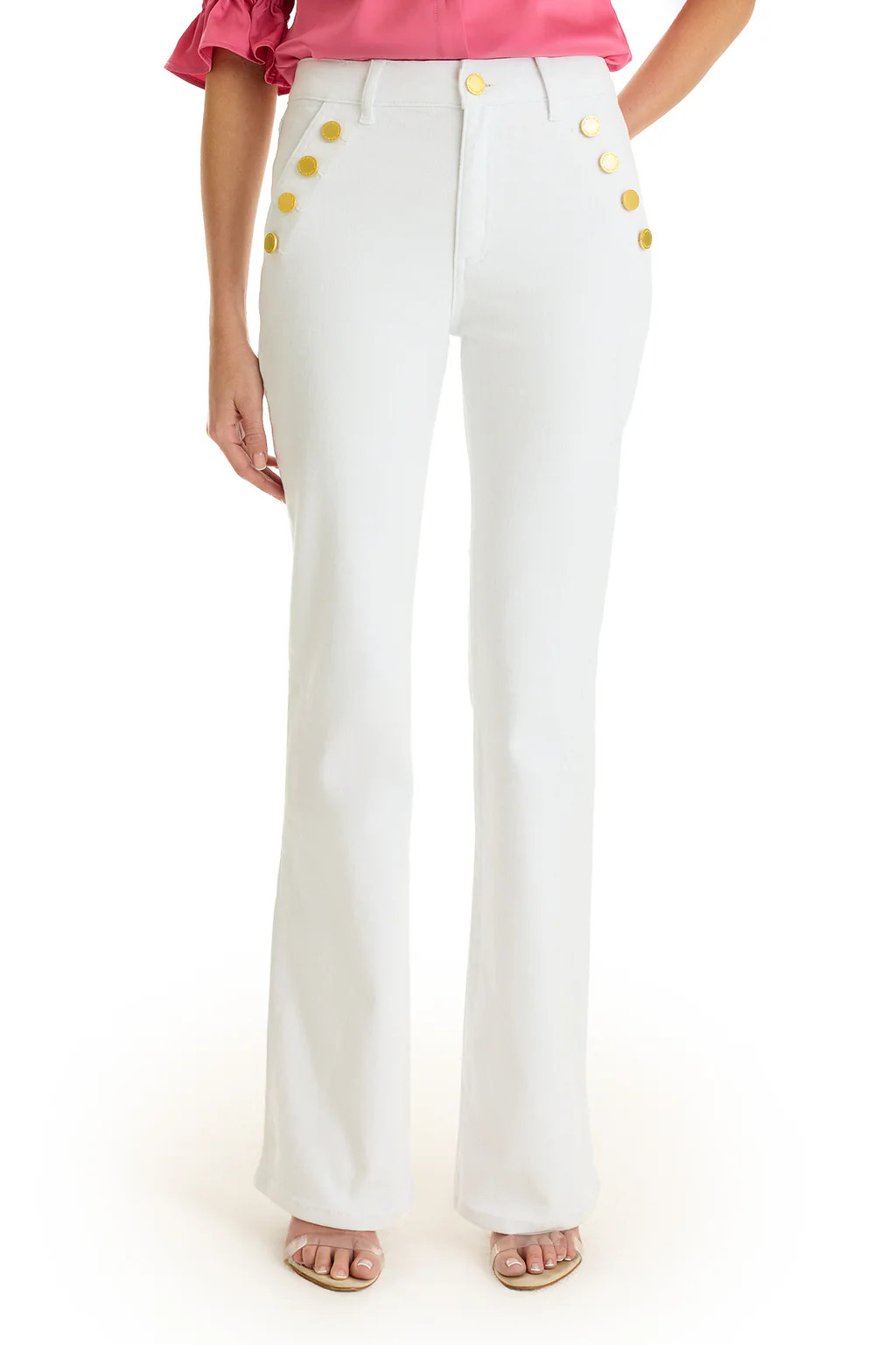 Allegra Bootcut Jean - White | The Noli Shop