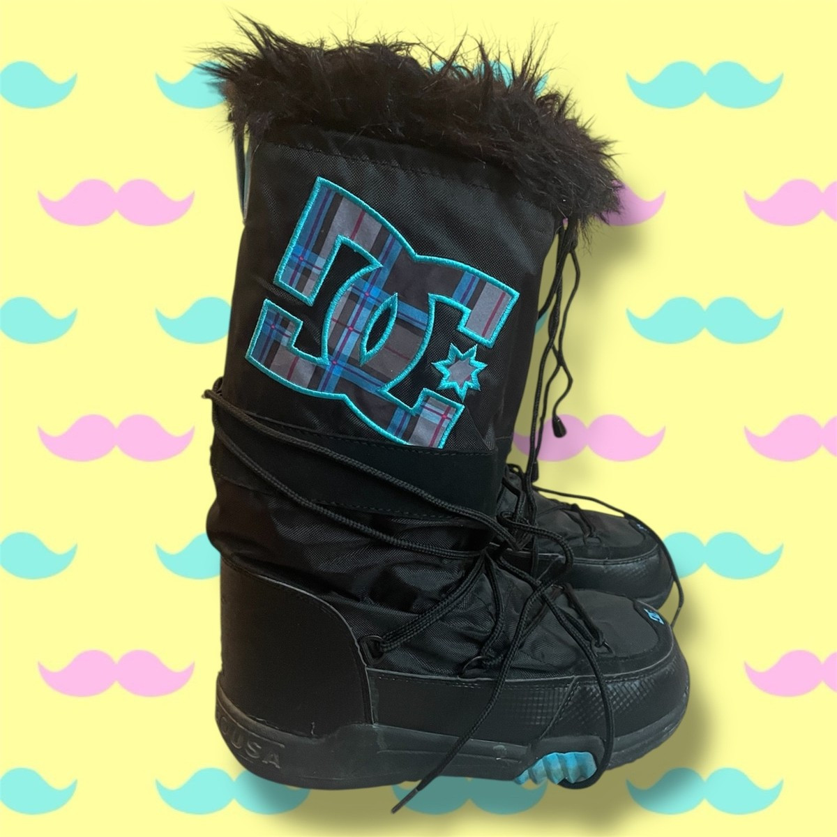 DC CHALET SNOW BOOTS BLACK & BLUE SNOW BOOTS - RARE DC SHOES CHALET BOOTS 40.5EU | eBay US