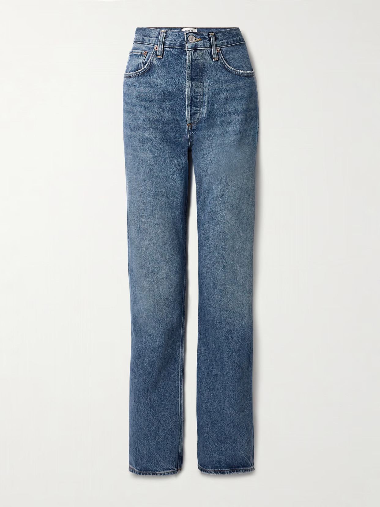 AGOLDE - Kelly High-rise Straight-leg Jeans - Dark denim | NET-A-PORTER (UK & EU)