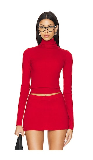 Tucker Cloud Knit Turtleneck Sweater in Heartstrings | Revolve Clothing (Global)