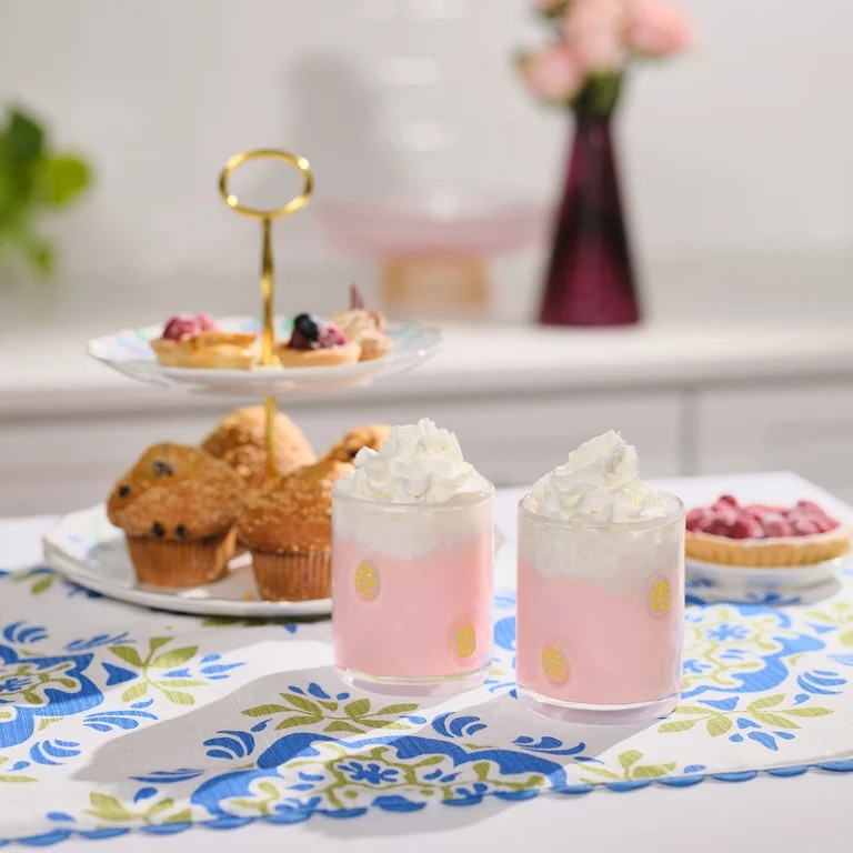 Thyme & Table 12 fl oz Easter Egg Charm Drinking Glasses, Set of 2 | Walmart (US)