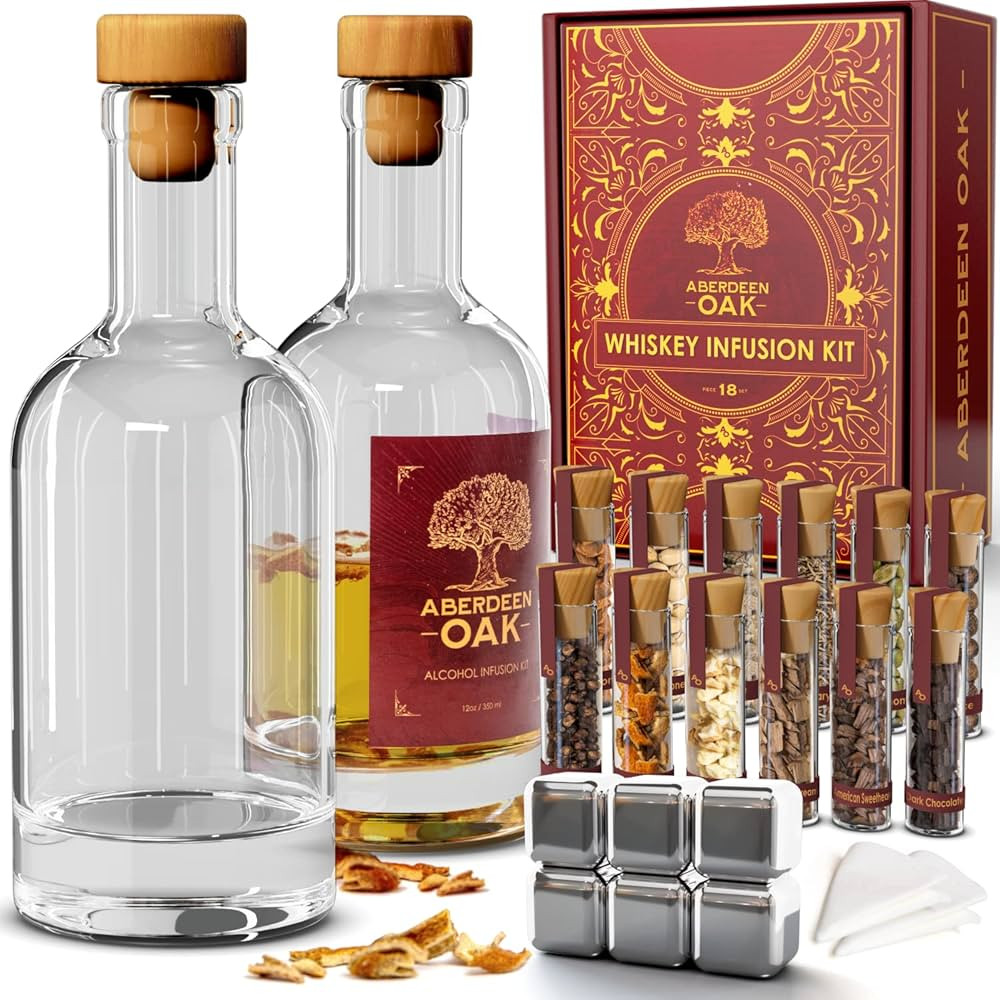 Aberdeen Oak Whiskey Infusion Kit - Craft Your Personalized Whiskey Flavor with 9 Botanicals & 3 ... | Amazon (US)
